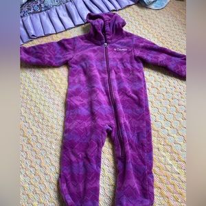 Columbia fleece bunting 12-18 mos.